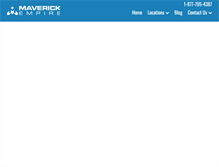 Tablet Screenshot of maverickempire.com